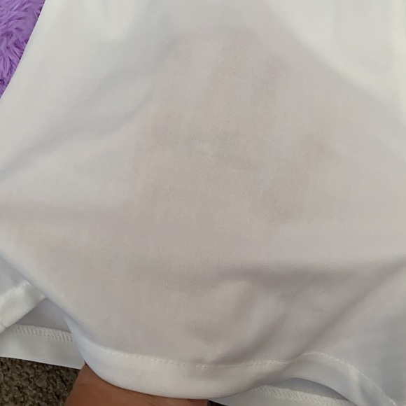 White lacey shorts romper - Picture 5 of 5